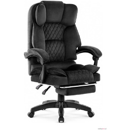 Fotel biurowy obrotowy HC-1031 Tkanina welurowa Czarny