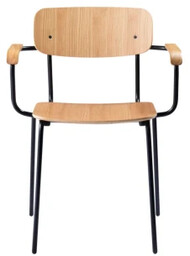 FDB Mobler - Krzesło drewniane z podłokietnikiem J183