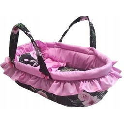 Nosidełko dla lalki lalek +pościel z falbanką