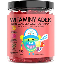 MyVita Witaminy ADEK Naturalne żelki dla dzieci