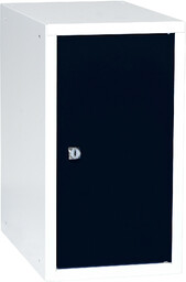 Szafka osobista CUBE, biały, czarny, 450x250x400 mm