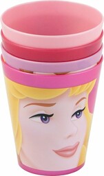 Stor Four Seasons zestaw 4 szklanek, Disney Princess