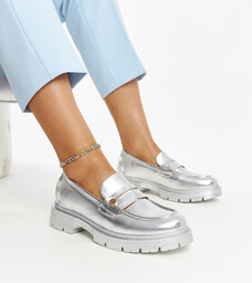 Srebrne mokasyny Eko skórzane Mladenka-40