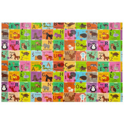 HUMBI Mata edukacyjna Polski alfabet wieś 120 x