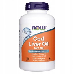 Olej z Wątroby Dorsza 650 mg, Cod Liver