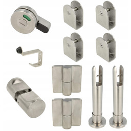 Okucia do kabin sanitarnych Wc toalet stal nierdzewna