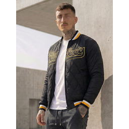 Kurtka męska przejściowa pikowana bomberka czarna Denley Boris