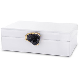 Szkatułka kasetka na biżuterię szklana glamour 8x24,5x18,5 169322