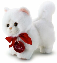 Mały pluszak, biały kot perski, Trudini, 15 cm,