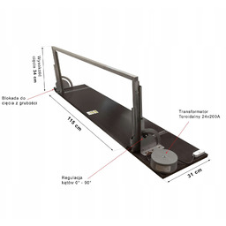 Maszyna Do Styropianu 115x34 cm Sklejka Wodoodporna Drut
