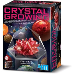 4M 403929 Imaginations zestaw do uprawy kryształów czerwony,