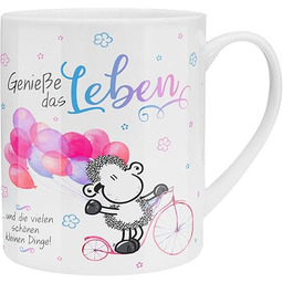 Filiżanka XL z napisem "Ciesz się życiem": bardzo