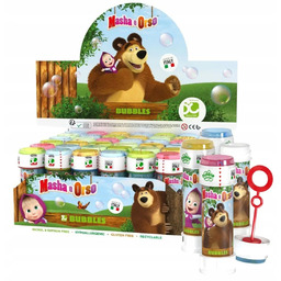 Bańki mydlane display 36szt 60 ml Masza niedźwiedź