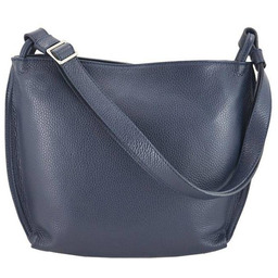 Shopperka skórzana BARBERINI''S granatowa 636-4