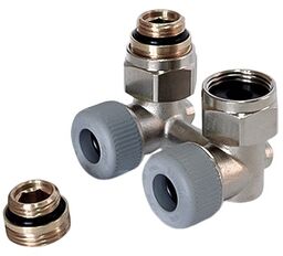 Zestaw podłączeniowy grzejnika kątowy rozstaw 50mm