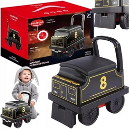 Lokomotywa Retro Chodzik Jeździk Dla Dzieci Efekty Dźwiękowe