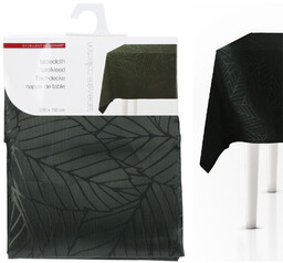 Obrus plamoodporny ciemnozielony 220x150 cm