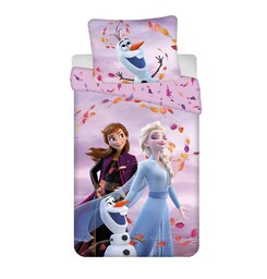Jerry Fabrics Pościel bawełniana 140x200 Frozen Kraina Lodu