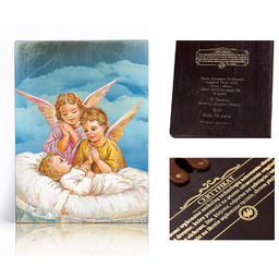 Ikona religijna Anioł Stróż dla dziecka (pamiątka Chrztu