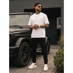 Spodnie męskie jeansowe joggery bojówki czarne Denley Acario