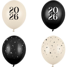 Balony lateksowe Happy 2025! - 30 cm -