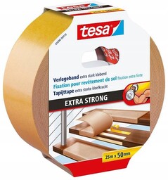Tesa Dwustronna Taśma do Wykładzin Dywanów Mocna Tkaninowa