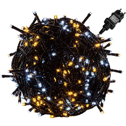 DWUKOLOROWE LAMPKI CHOINKOWE 400 LED OZDOBA ŚWIĄTECZNA ŁAŃCUCH