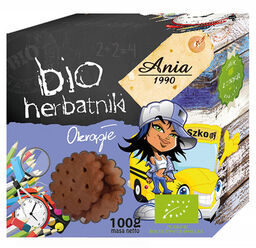 Ania Bio Herbatniki ekologiczne, okrągłe, 100 g