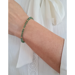 Pakamera Kryształki Swarovski bransoletka zieleń