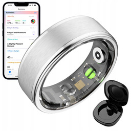Smartring OneRing 62mm srebrny IP68 etui dedykowana aplikacja