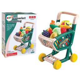ZABAWKOWY DLA DZIECI WÓZEK SKLEPOWY Z AKCESORIAMI