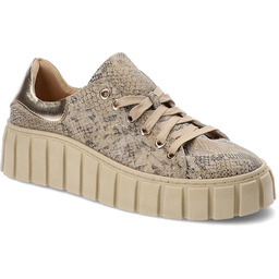 Damiss Złote Sneakersy Damskie Modne Obuwie