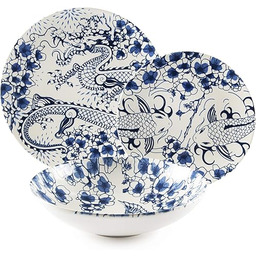 Excelsa Zen 18-częściowy zestaw naczyń ceramicznych, biały