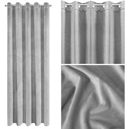 Zasłona 140 x 250 Gotowa Dekoracyjna Villa1 Stal