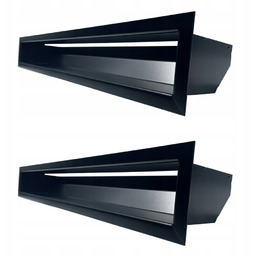 Kratka kominkowa wentylacyjna Luft 700x90mm Zestaw prosta komplet