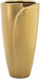 Wazon ceramiczny nowoczesny złoty 30x16x16 168090