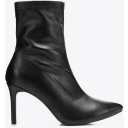 Dopasowane damskie botki na szpilce czarne