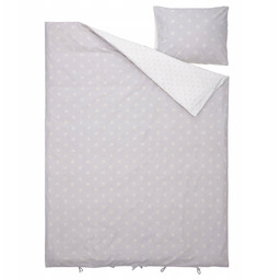 Ikea Nattslanda Pościel 150x200 wielobarwny szary