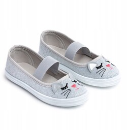 Axim trampki dziecięce srebrny rozmiar 36