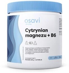 OSAVI Vital Cytrynian Magnezu + B6 Proszek, 250g