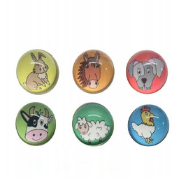 Piłki Kauczukowe "farma"- 50 szt.