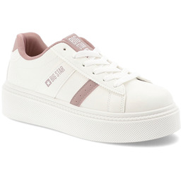 Big Star Białe Trampki Sportowe Obuwie Damskie