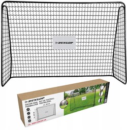 Bramka Piłkarska XXL stalowa 300x200cm siatka 3x2m Dunlop