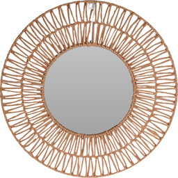 Home Styling Collection Lustro okrągłe ozdobne z geometryczną