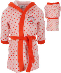 Szlafrok dziecięcy ŚWINKA PEPPA Coralowy Puszysty Ciepły