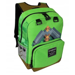 Plecak Tornister Szkolny Minecraft Kilof Zielony