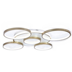 Duży plafon do salonu z pilotem okręgi LED