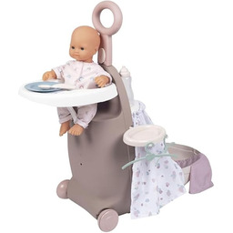 Smoby 7600220374 Baby Nurse Wielofunkcyjna walizka 3w1, łóżeczko