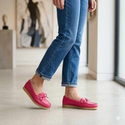 Mokasyny Hee 93498/Magenta Fuksja lico