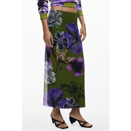 DŁUGA ZIELONA SPÓDNICA DAMSKA DESIGUAL